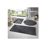 Bünyan Halı Banyo Halısı Peluş Post Halı Klozet Takımı Antrasit 60x100/60x60/40x60 Büyük Antrasit 3 LÜ SET