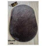 Bünyan Halı Banyo Halısı Peluş Post Halı Oval Antrasit