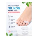 Bunyon 1 Çift Ayak 2 Parmağa Geçen Serçe Parmak Yüzük Parmak Ayırıcı Makaralı Silikon Nasır Önleyici