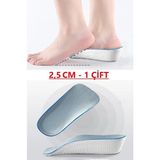 Bunyon 2.5 cm Erkek Gizli Topuk Yükseltici Ayakkabı Tabanlığı Koruyucu Özellikli 1 Çift