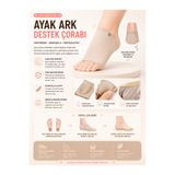 Bunyon Ayak Çorabı 1 Çift Kumaş Ayak Ark Destek Çorabı Ayak Boşluk