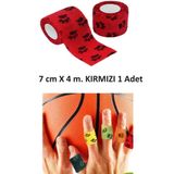 Bunyon Pati Desenli Kendinden Yapışkanlı Elastik Bandaj Parmak Bilek Koruyucu Spor Bandajı Sargısı Sargı