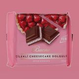 Buono 100 gr Çilekli Cheesecake Dolgulu Sütlü Çikolata