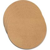 Bupa Supla 6 Adet Ham Mdf 33CM Yuvarlak 3mm - 33 x 33 cm - Kahverengi
