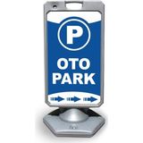 Burada Medikal ve Reklam Otopark Reklam Ve Yönlendirme Uyari Dubasi A Tabela Gri