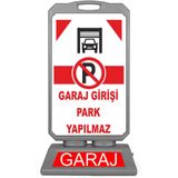 Burada Reklam Jumbo Reklam Park Dubası Garaj Girişi Park Yapılmaz 55x115 cm a Plastik