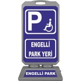 Burada Reklam Park Dubası Engelli Park Yeri 55x115 cm +a Plastik
