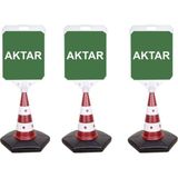 Burada Reklam ve Medikal Aktar Reklam Uyarı Yönlendirme Dubası 3 Adet A+ Plastik