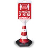 Burada Reklam ve Medikal Asansöre 2 Kişi Bininiz Sosyal Reklam Uyarı Yönlendirme Dubası 1 Adet A+ Plastik