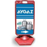 Burada Reklam ve Medikal Aygaz Reklam ve Yönlendirme Uyari Dubasi A Tabela Kırmızı