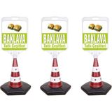 Burada Reklam ve Medikal Baklava Reklam Uyarı Yönlendirme Dubası 3 Adet A+ Plastik