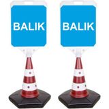 Burada Reklam ve Medikal Balık Reklam Uyarı Yönlendirme Dubası 2 Adet A+ Plastik