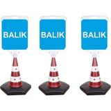 Burada Reklam ve Medikal Balıkçı Reklam Uyarı Yönlendirme Dubası3 Adet A+ Plastik