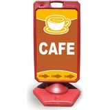 Burada Reklam ve Medikal Cafe Reklam ve Yönlendirme Uyari Dubasi A Tabela