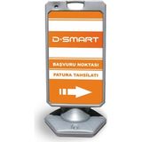 Burada Reklam ve Medikal Dsmart Reklam ve Yönlendirme Uyari Dubasi A Tabela Gri
