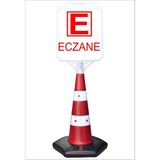 Burada Reklam ve Medikal Eczane Uzun Büyük Duba Reklam Park Kaldırım Dubası 140 cm cm A+Plus Plastik (42X48) - 1 Adet - 42 x 48 cm