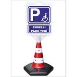 Burada Reklam ve Medikal Engelli Park Yeri Büyük Reklam Park ve Kaldırım Dubası 118 cm A+Plus Plastik