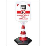 Burada Reklam ve Medikal Garaj Girişi Park Etmeyiniz Büyük Reklam Park ve Kaldırım Dubası 118 cm A+Plus Plastik