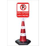 Burada Reklam ve Medikal Garaj Kapısıdır Park Etmeyiniz Uzun Büyük Duba Reklam Park Kaldırım Dubası 140 cm cm A+Plus Plastik - 1 Adet - 42 x 48 cm