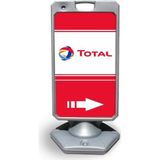 Burada Reklam ve Medikal Gri Total Reklam ve Yönlendirme Uyarı Dubası 105 cm Ebatında Hafif ve Dayanıklı Malzeme
