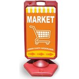 Burada Reklam ve Medikal Market Reklam ve Yönlendirme Uyari Dubasi A Tabela