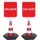Burada Reklam ve Medikal Nalbur Reklam Uyarı Yönlendirme Dubası 2 Adet A+ Plastik