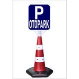 Burada Reklam ve Medikal Otopark Uzun Büyük Duba Reklam Park Kaldırım Dubası 140 cm cm A+Plus Plastik (42X48) - 1 Adet - 42 x 48 cm