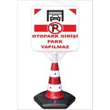 Burada Reklam ve Medikal Park Dubası Jumbo 55x50 Otopark Girişi Park Yapılmaz Kaldırım Yönlendirme A+ Plastik 124 Cm