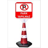 Burada Reklam ve Medikal Reklam Park Dubası Uzun Jumbo 55X50 Park Yapılmaz Kaldırım Yönlendirme A+ Plastik 146 cm