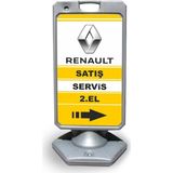 Burada Reklam ve Medikal Renault Reklam ve Yönlendirme Uyari Dubasi A Tabela Gri