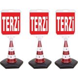 Burada Reklam ve Medikal Terzi Reklam Reklam Uyarı Yönlendirme Dubası Dubası 3 Adet A+ Plastik