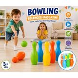 BURADABULDUN 8 Parça Renkli Bowling Oyunu Seti 6 Labut 2 Top Eğitici Çocuk Oyuncağı 3 Yaş+