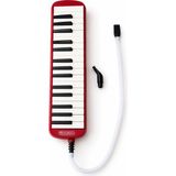 BURADABULDUN Helvacıoğlu 32 Tuşlu Kırmızı Melodika Çantalı Hortumlu Ağızlıklı Okul Müzik Aleti