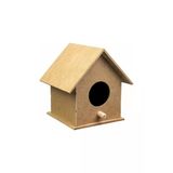 Buradadavar Hobi Ahşap Ahşap Kuş Evi Kuş Yuvası 10 Cm X 10 Cm X 12 Cm