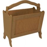 Buradadavar Hobi Ahşap Boyanabilir Çerçeveli Gazetelik 40x21x41