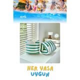 buradanaldım Yeşil Çizgi Desen Her Yaşa Uygun Yürüyen Kolluk, Şişme Deniz Havuz Yüzme Kolluğu, Yüzme Ekipmanları