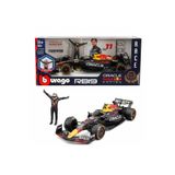 Burago 1:24 Oracle Red Bull Racing RB19 Figürlü Formula 1 Yarış Arabası - 11-Sergio Perez