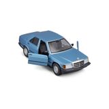 Burago Mercedes-Benz 190E 2.6 1987 Model Araba, 1:24 Ölçek, Mavi, Diecast Metal Oyuncak