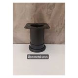 Burak metal fırın boya matsiyah alttan ayarlı mobilya ayağı (8cm)