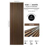 BURAMODA Star Slim Flex Akustik Duvar Paneli Ff Kaplama Ceviz 60x250 Cm - Ses Ve Isı Yalıtımı