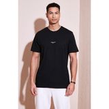 Buratti % 100 Pamuk Bisiklet Yaka Regular Fit T Shirt Erkek T Shirt 5902757 - Siyah