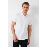 Buratti % 100 Pamuk Düğmeli Polo T Shirt Erkek POLO 5902127 - 2XL - Beyaz