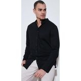 Buratti % 100 Pamuk Slim Fit Hakim Yaka Erkek Gömlek 5902800 SİYAH