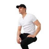 Buratti% 100 Pamuklu V Yaka T Shirt ERKEK T SHİRT 5902122 BEYAZ XXL