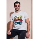 Buratti 541CALIFORNIA24 Açık Melanj Erkek T Shirt