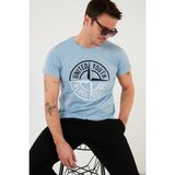 Buratti 541PUSULA Baskılı Bisiklet Yaka T-shirt