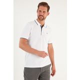Buratti 5902118 Aqua-Mavi % 100 Pamuk Düğmeli Slim Fit Polo Erkek T-Shirt