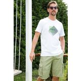 Buratti Baskılı Bisiklet Yaka % 100 Pamuk Slim Fitt Shirt Erkek T Shirt 646r3940