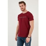 Buratti Baskılı Bisiklet Yaka Pamuklu Slim Fit T Shirt Erkek T SHİRT 541DPRTMNT24
