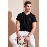 Buratti Bisiklet Yaka % 100 Pamuk Slim Fit T Shirt Erkek T Shirt 541QUINT - XL - Siyah